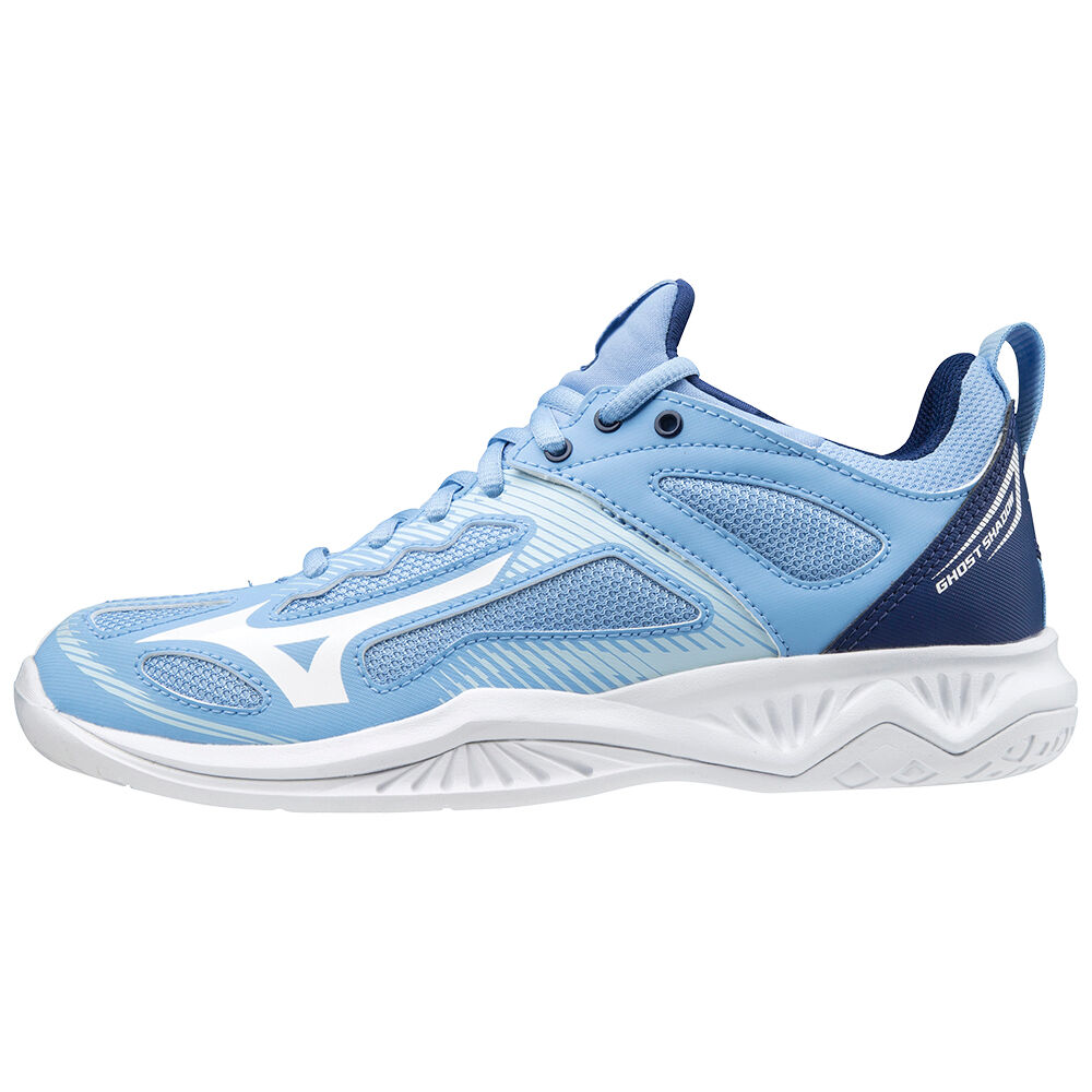 Womens Mizuno Ghost Shadow Badminton Shoes Blue/White Philippines (TKJMEG075)